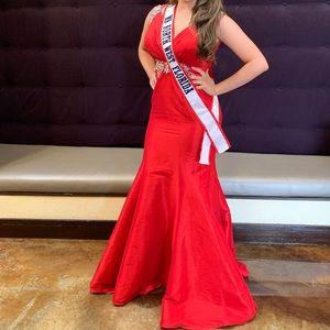 Red Mac Duggal Dress